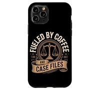 Fueled By Coffee And Case Files Lawyer Life Law Case for iPhone 11 Pro