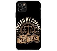 Fueled By Coffee And Case Files Lawyer Life Law Case for iPhone 11 Pro Max