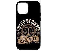 Fueled By Coffee And Case Files Lawyer Life Law Case for iPhone 12 mini
