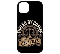 Fueled By Coffee And Case Files Lawyer Life Law Case for iPhone 14 Plus