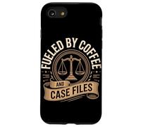 Fueled By Coffee And Case Files Lawyer Life Law Case for iPhone SE (2020) / 7/8