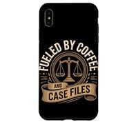 Fueled By Coffee And Case Files Lawyer Life Law Case for iPhone XS Max