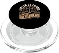 Fueled By Coffee And Case Files Lawyer Life Law PopSockets PopGrip for MagSafe