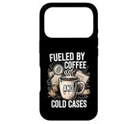 Fueled By Coffee And Cold Cases True Crime Detective Case for iPhone 17 Pro