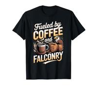 Fueled By Coffee and Falconry Falconer Hawking T-Shirt