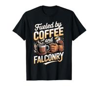 Fueled By Coffee and Falconry Falconer Hawking Value Graphic T-Shirt