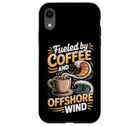 Fueled By Coffee And Offshore Wind Kitesurfing Saying Case for iPhone XR