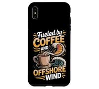 Fueled By Coffee And Offshore Wind Kitesurfing Saying Case for iPhone XS Max
