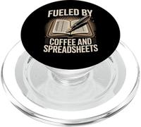 Fueled By Coffee And Spreadsheets Office Humor PopSockets PopGrip for MagSafe