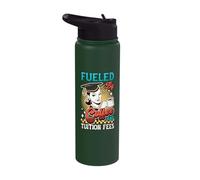 Fueled By Coffee and Tuition Fees College Parent Empty Nest Stainless Steel Insulated Water Bottle
