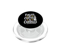 Fueled by Coffee & Cuddles Dog Lover Coffee Lover PopSockets PopGrip for MagSafe
