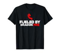 Fueled by Dragon Fire Men Women Funny Dragonboat Paddle Team T-Shirt
