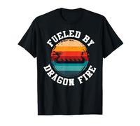 Fueled by Dragon Fire Men Women Funny Dragonboat Paddle Team T-Shirt