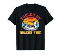 Fueled by Dragon Fire Men Women Funny Dragonboat Paddle Team T-Shirt