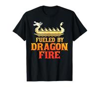 Fueled by Dragon Fire Men Women Funny Dragonboat Paddle Team T-Shirt