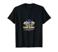 Fueled by Dreams EU Flag Stars Retro T-Shirt
