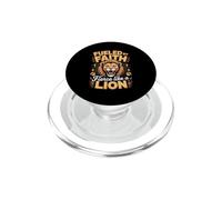 Fueled by Faith Fierce Like a Lion PopSockets PopGrip for MagSafe