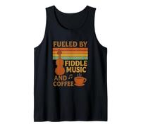 Fueled by Fiddle Music and Coffee Bluegrass & Coffee Lover Tank Top