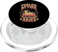 Fueled By Fire Born Under Aries Zodiac Sign PopSockets PopGrip for MagSafe