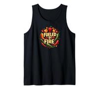 Fueled by Fire Hot Chili Pepper Spicy Food Lover Tank Top