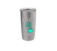 Fueled by Golf and Coffee Cute Golfing Retirement Plan Stainless Steel Insulated Tumbler