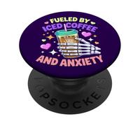 Fueled By Iced Coffee And Anxiety PopSockets Adhesive PopGrip