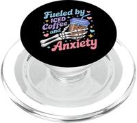 Fueled By Iced Coffee And Anxiety PopSockets PopGrip for MagSafe