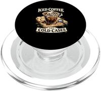 Fueled By Iced Coffee And Cold Cases True Crime PopSockets PopGrip for MagSafe