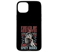 Fueled By Iced Coffee & Spicy Books Dark Romance Lover Case for iPhone 15 Plus