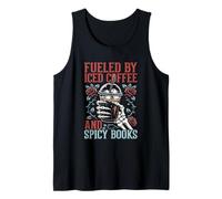 Fueled By Iced Coffee & Spicy Books Dark Romance Lover Tank Top