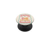 Fueled By Iced Drinks Sunshine Summer Vibes Quote PopSockets Adhesive PopGrip
