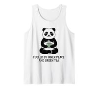 Fueled by Inner Peace and Green Tea Zen Panda Find Tank Top
