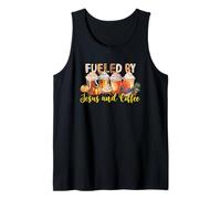 Fueled by Jesus and Coffee Fall Vibes Tank Top