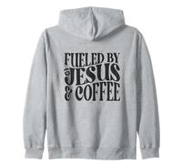 Fueled By Jesus and Coffee Zip Hoodie