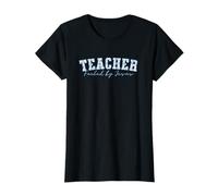 Fueled By Jesus Floral Christian Teacher T-Shirt