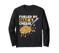 Fueled by Mac and Cheese Funny Macaroni Comfort Food Lover Long Sleeve T-Shirt