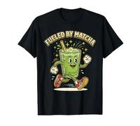 Fueled by Matcha Latte Running Mascot Drink iced Matcha Value Graphic T-Shirt