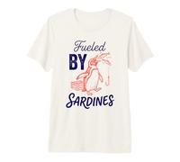 Fueled By Sardines Funny Penguin Premium T-Shirt