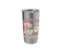 Fueled By Sugar and Spite Baking Pastry Chef Baker Stainless Steel Insulated Tumbler