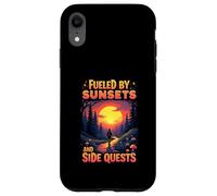 Fueled by Sunsets and Side Quests Nature Gamer Case for iPhone XR