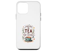 Fueled by Tea and Tiny Victories: Cozy Calm Life Case for iPhone 12 mini