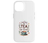 Fueled by Tea and Tiny Victories: Cozy Calm Life Case for iPhone 14