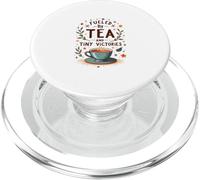 Fueled by Tea and Tiny Victories: Cozy Calm Life PopSockets PopGrip for MagSafe