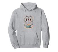 Fueled by Tea and Tiny Victories: Cozy Calm Life Pullover Hoodie