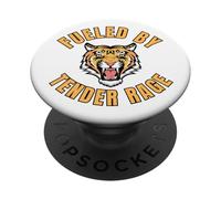 Fueled By Tender Rage Chaotic Good Fierce Tiger PopSockets Adhesive PopGrip