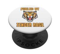 Fueled By Tender Rage Fierce Tiger Art Chaotic Good Energy PopSockets Adhesive PopGrip