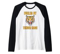 Fueled by Tender Rage Fierce Tiger Art Chaotic Good Energy Raglan Baseball Tee