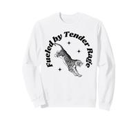 Fueled By Tender Rage Fierce Tiger Art Zen Energy Sweatshirt