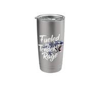 Fueled by Tender Rage Sarcastic Emotion Expression |- Stainless Steel Insulated Tumbler