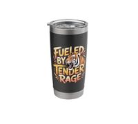 Fueled by Tender Rage Sarcastic Emotion Expression - Stainless Steel Insulated Tumbler